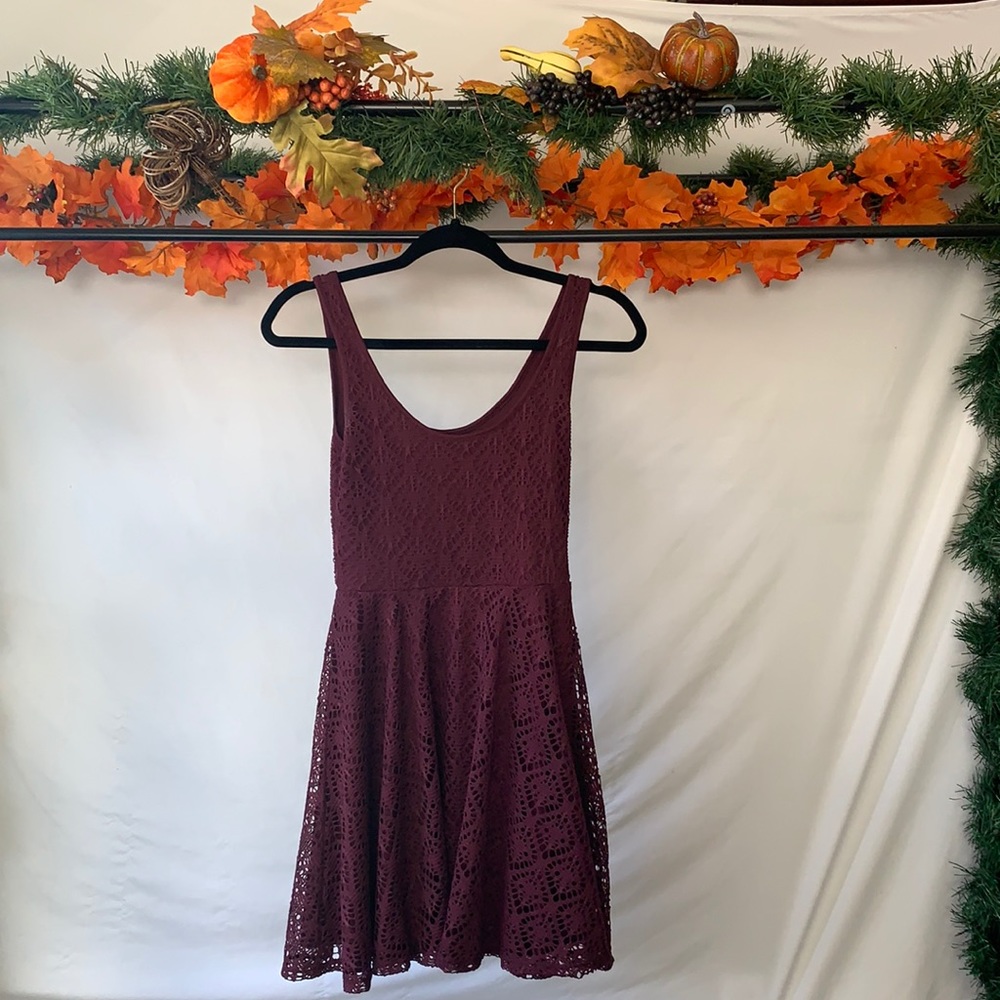 Aeropostale extra small maroon dress